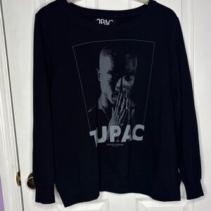 2Pac Graphic Black Sweatshirt